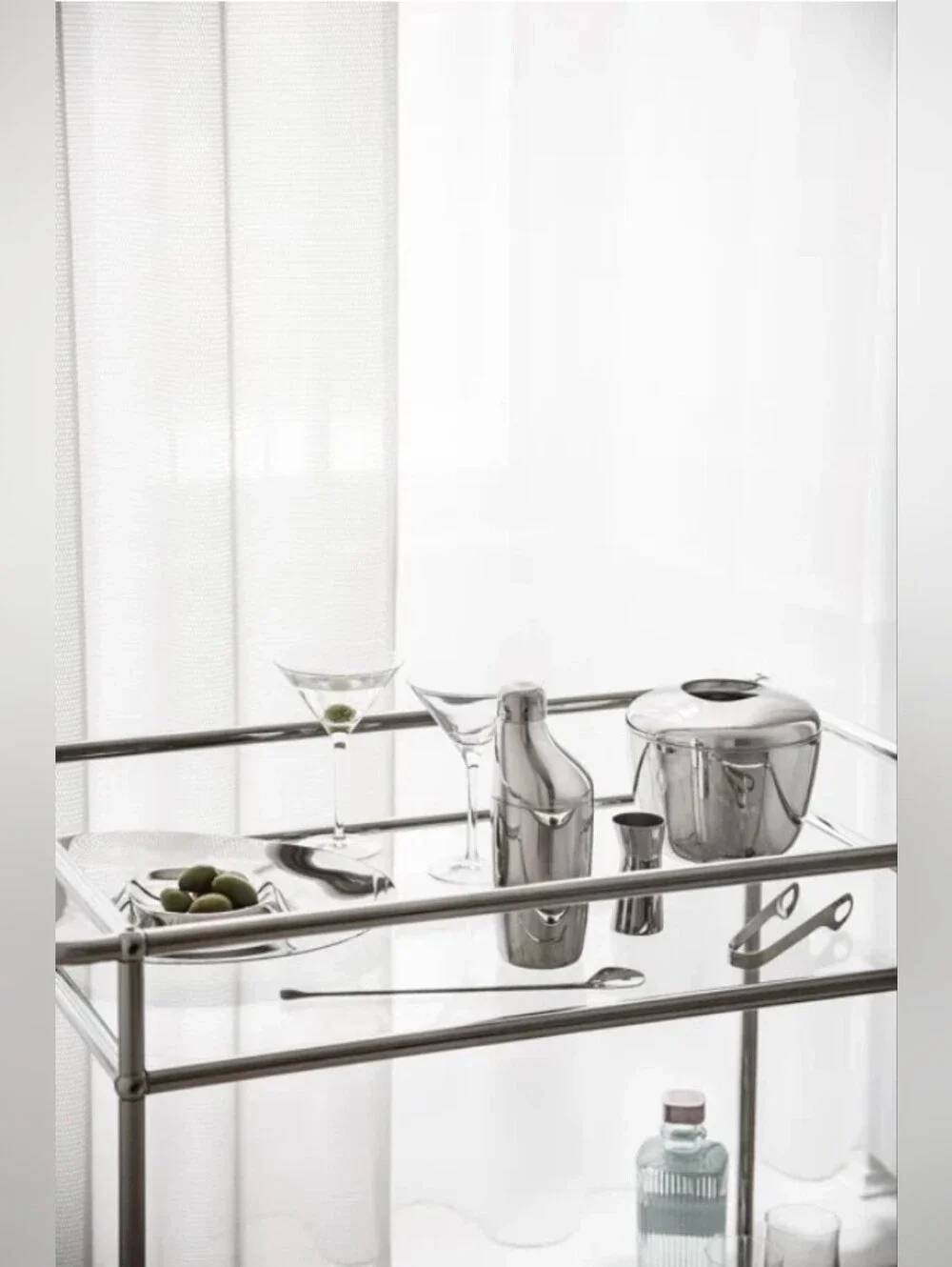 Georg JensenSky Cocktail Set - Shaker, Stirring Spoon and Jigger, 3 Piece